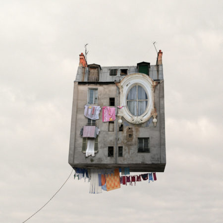 Flying houses the linen by laurent chéhère