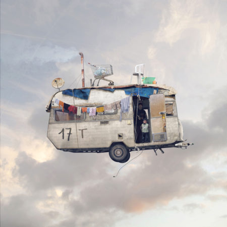 Flying houses by laurent chéhère