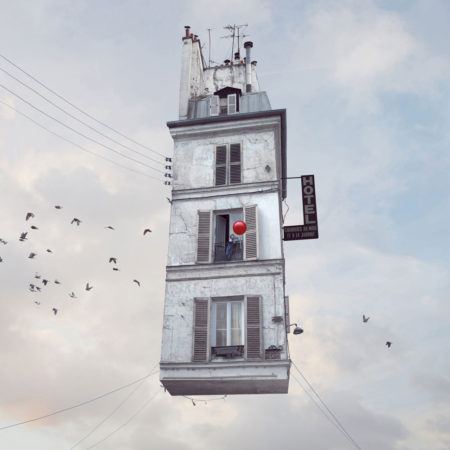 Flying houses by laurent chéhère